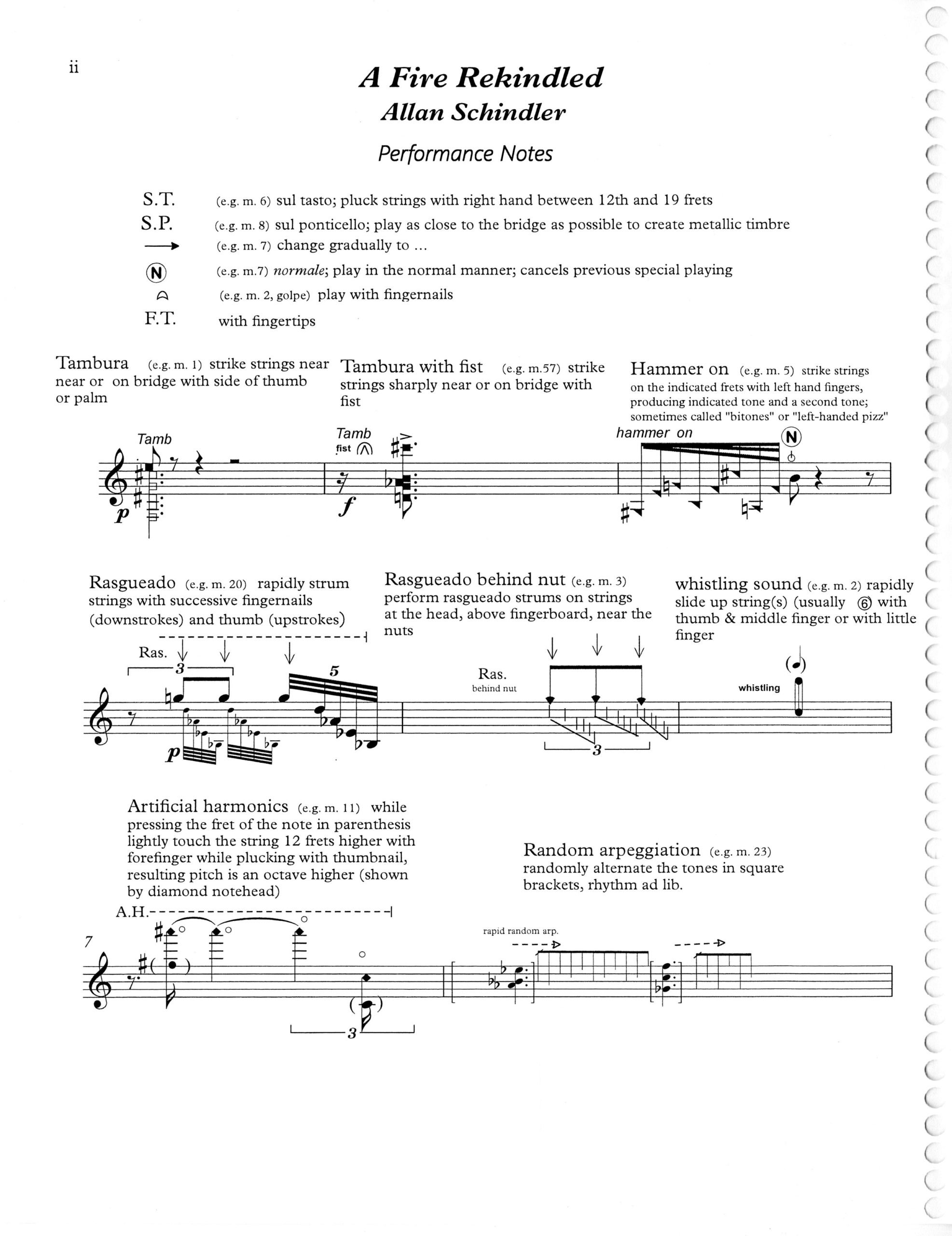 A Fire Rekindled, printed score, page 5