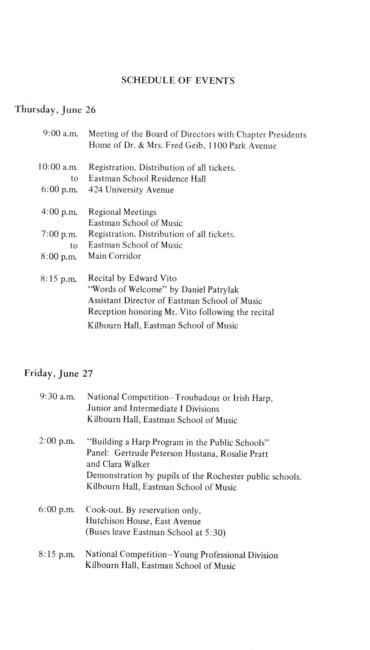 AHS 6th national conference 4 American Harp Society’s 6th annual conference program book