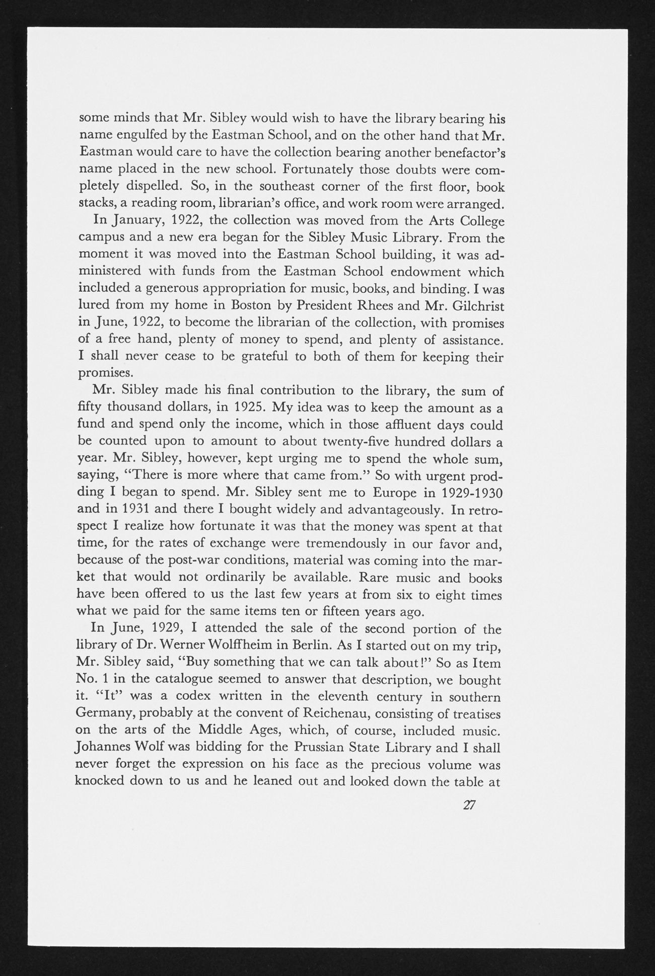 Article on The Sibley Music Library, page 2 Article on The Sibley Music Library, page 2