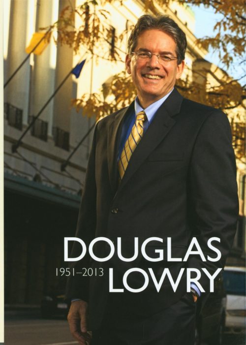 Douglas Lowry Memorial Celebration inside front cover page 2 Douglas Lowry Memorial Celebration inside front cover page 2
