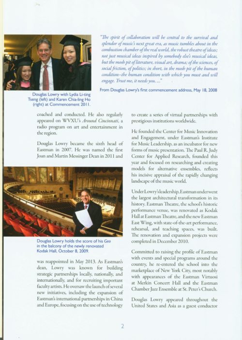 Douglas Lowry Memorial Celebration page 4 Douglas Lowry Memorial Celebration page 4