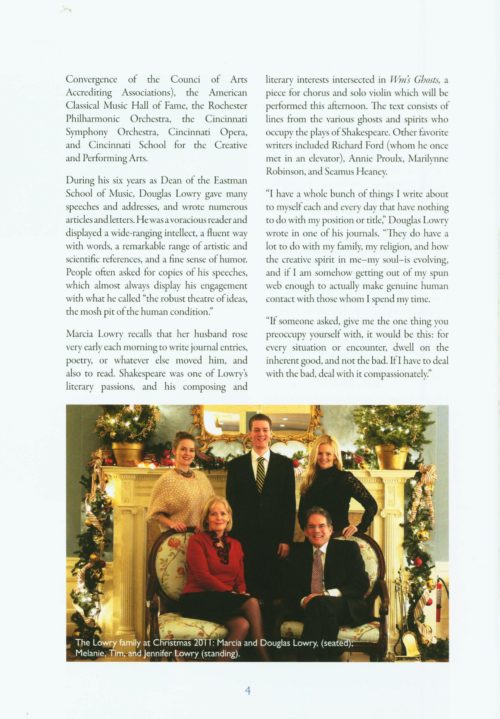 Douglas Lowry Memorial Celebration page 6 Douglas Lowry Memorial Celebration page 6