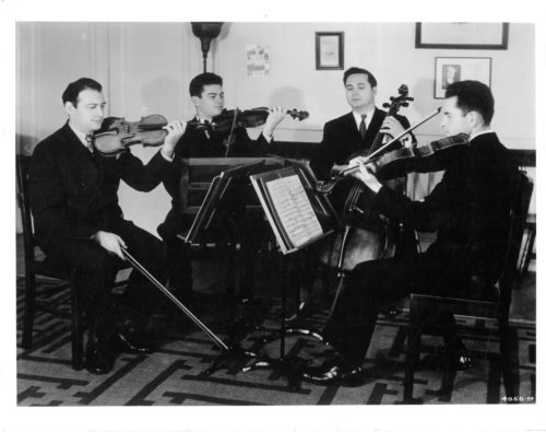ESPA 8x10 1-55 Publicity photo of the Gordon String Quartet, 1936. NBC Artists Service photo