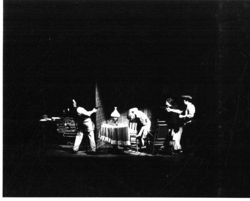 Various moments in Martin Mailman’s chamber opera The Hunted, Eastman School of Music, 1959.