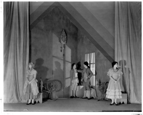 María Silveira Reep box 1-9 Martha spinning scene in Act II scenes from Flotow’s Martha as staged in Kilbourn Hall by the Rochester American Opera Company