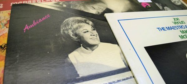 The Marian McPartland Collection contains a substantial series of sound and audio-visual recordings, including several of McPartland’s commercial albums, such as those pictured here, as well as masters, outtakes, and non-commercial recordings of Marian McPartland, Jimmy McPartland, and others. [records from Marian McPartland Collection, Box 103]