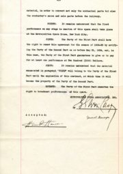 The contract between the Metropolitan Opera Company and Howard Hanson