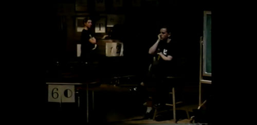 Part I at 18-55 performer resting between his Solos