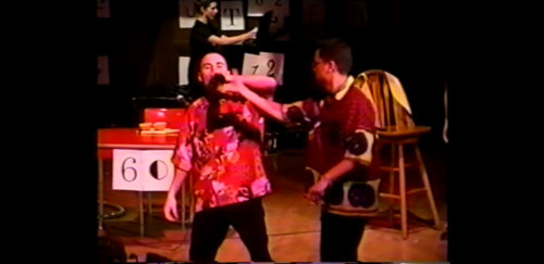 Part I at 26-09 the two comedians who delivered a comic sketch, much to the audience’s audible amusement