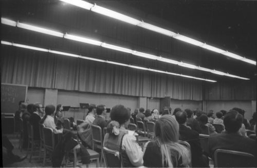 R1176-1A Marian McPartland performs on piano before an audience of Eastman School students and faculty members