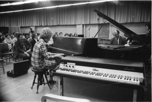 R1176-7A Marian McPartland and Walter Hendl during their two-piano improv session.