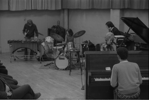 R1180-16A Marian McPartland jams with members of the Eastman Jazz Ensemble