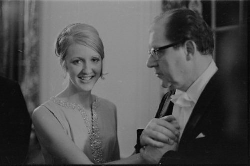 R1258-31 Pianist Katherine Collier, ’70, ’73 with conductor Walter Hendl