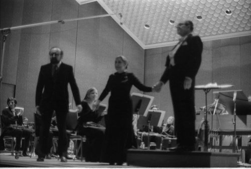 R1397-23 Eastman Philharmonia concert that featured the premiere of Krzystof Penderecki’s Partita for Harpsichord and Orchestra.