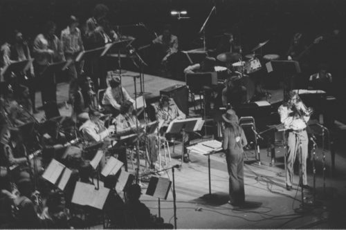 The Eastman Jazz Ensemble under its director Chuck Mangione; and, the Eastman Studio Orchestra under its director Ray Wright with guest soloist Oliver Nelson.