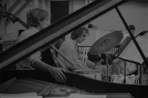 R2234-26A At center, drummer James Saporito, ’77.