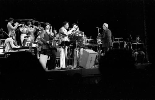 R2824-24A trumpeter Clark Terry was the featured guest soloist with the Eastman Jazz Ensemble