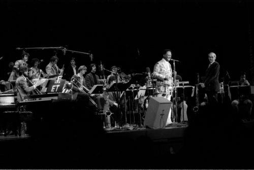 R2824-25A trumpeter Clark Terry was the featured guest soloist with the Eastman Jazz Ensemble