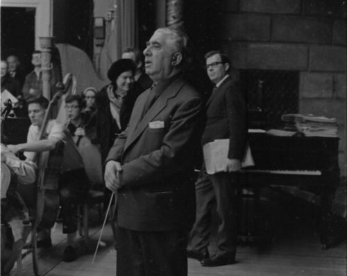 shots from the Eastman Philharmonia rehearsal with guest conductor and composer Aram Khachaturian on March 4th, 1968