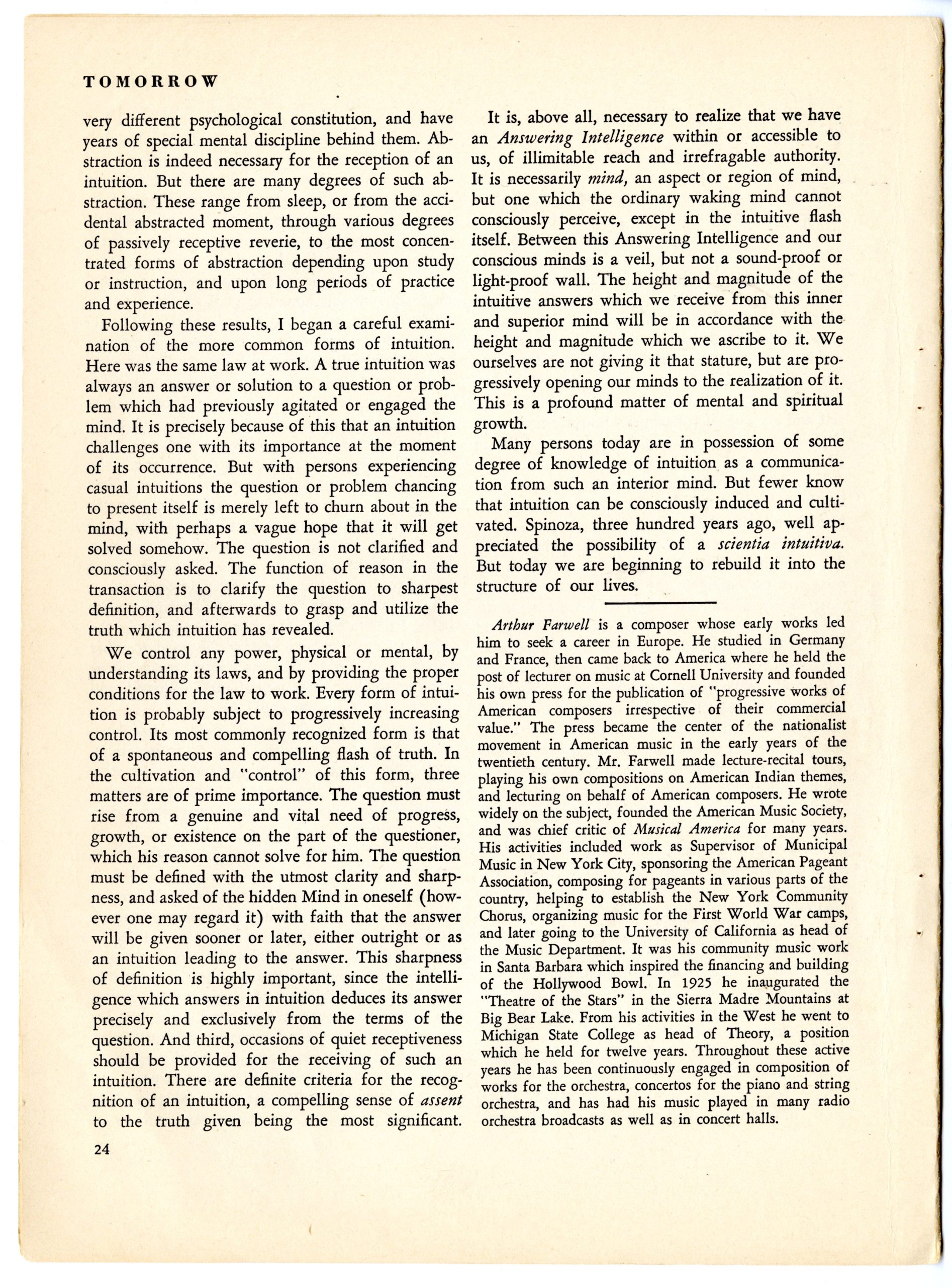 Science and Intuition article, page 5. Science and Intuition article, page 5.