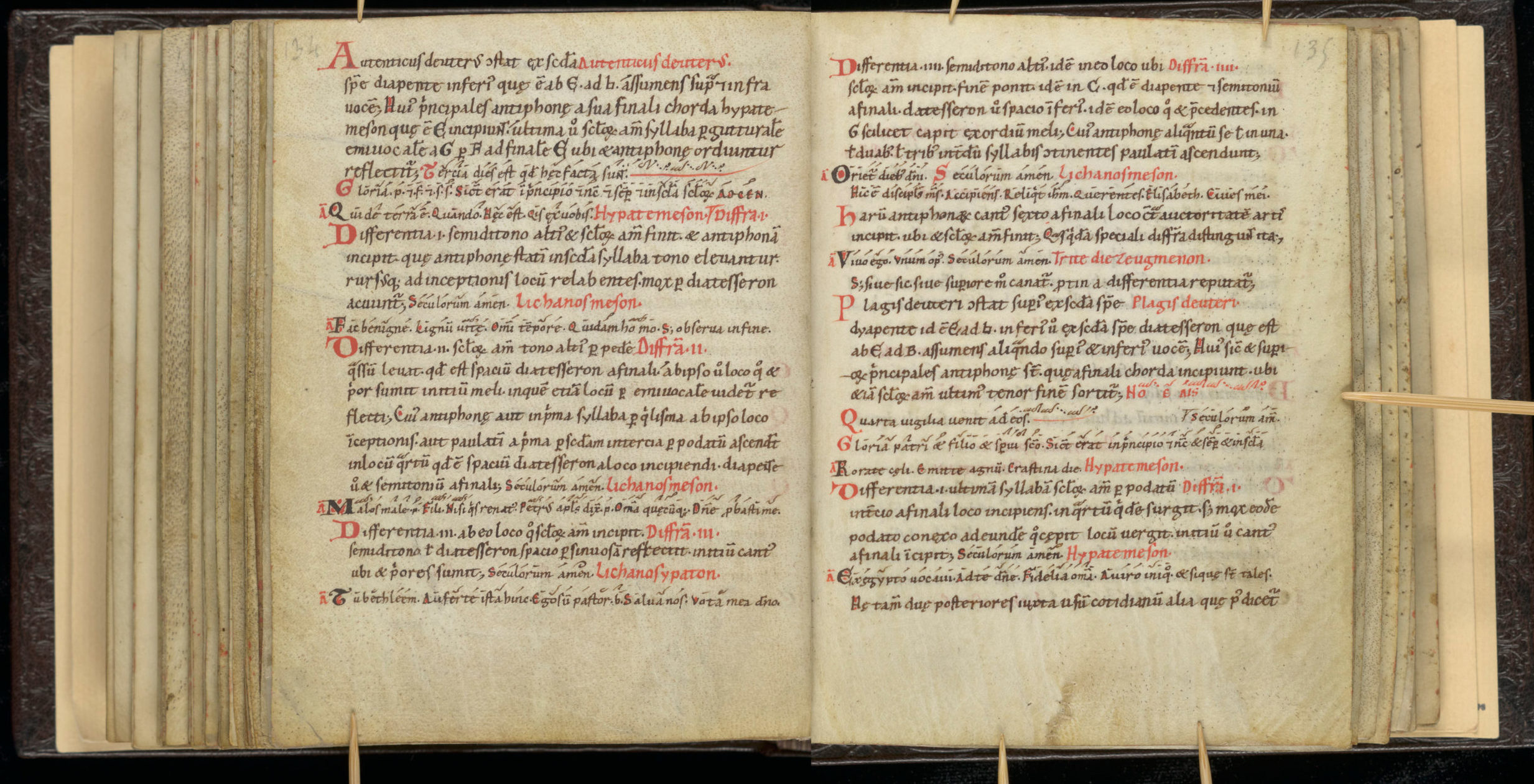 Scribe C, anonymous tonary (pages 134-135) Scribe C, anonymous tonary (pages 134-135)