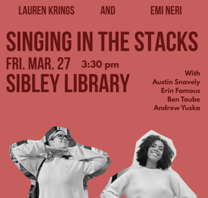 Friday, March 27th, 2026 in the Alec Wilder Reading Room