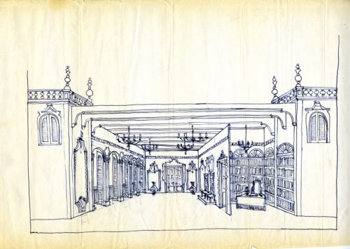 Stage set rendering for Act III Stage set rendering for Act III