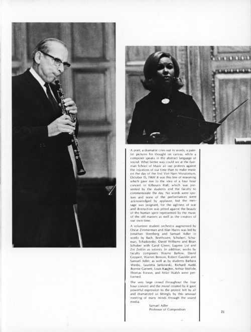 The Score 1970 page 21 page 21 from the Eastman yearbook, The Score 1970.