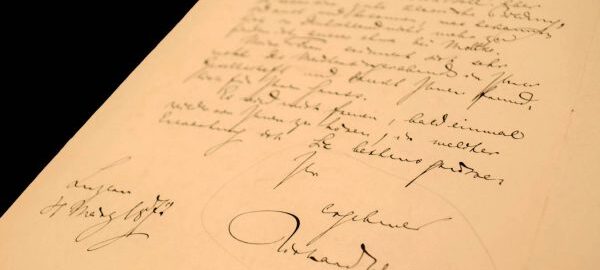 This letter, from Richard Wagner to the pianist Edward Dannreuther, is one of 10 letters by the composer held by the library; Sibley also holds 15 letters written by Cosima Wagner (letter dated March 4, 1872).