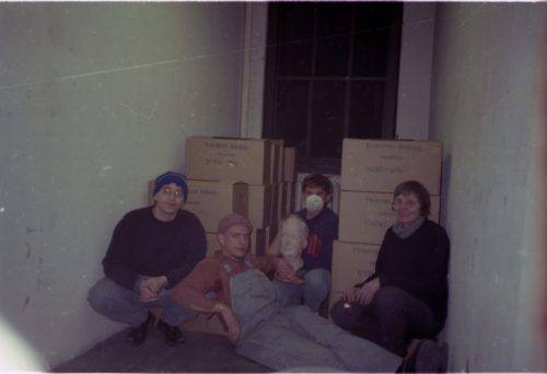 the members of the working quartet pose for a group picture.