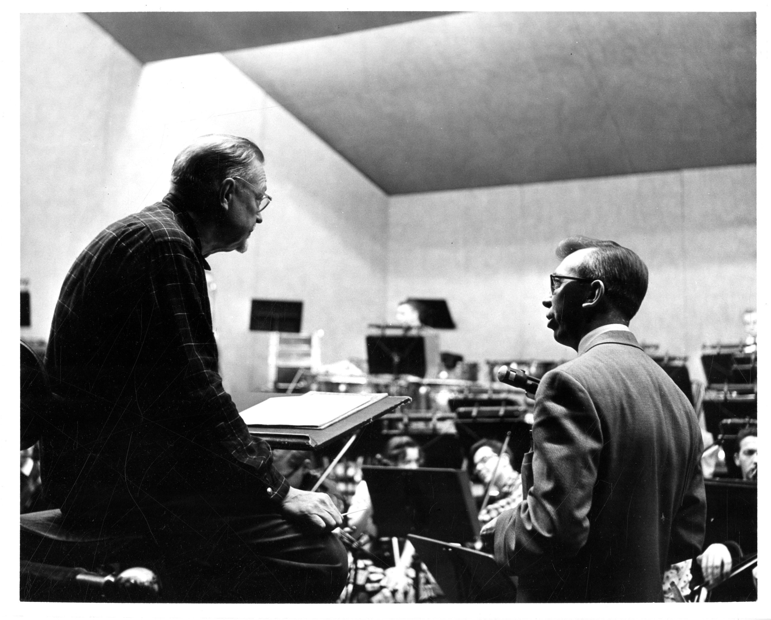 photo Hanson 2005 box 62-17b Howard Hanson with Don Lyon