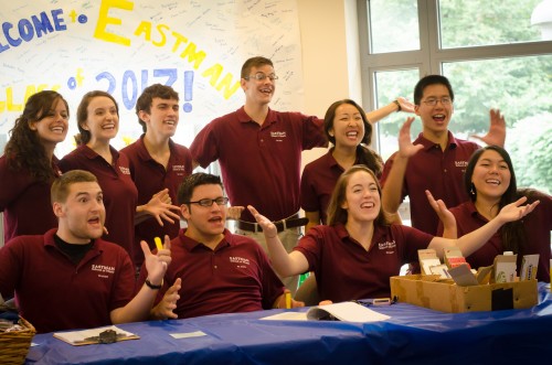 Move in Day for freshman in Eastman Living Center , August 2013.
