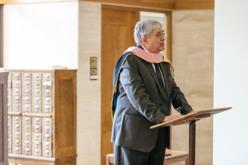 Robert Freeman was honored for his contributions to the school