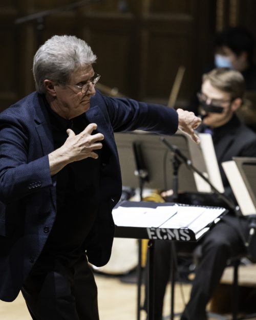 Rich Thompson directs the Eastman Jazz Lab Band in Kilbourn Hall