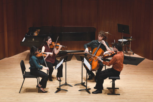 The Maple Quartet performs in Hatch Recital Hall for NASM