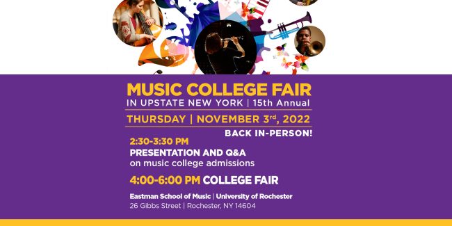 UpstateNewYorkMusicCollegeFair Poster for Upstate New York Music College Fair