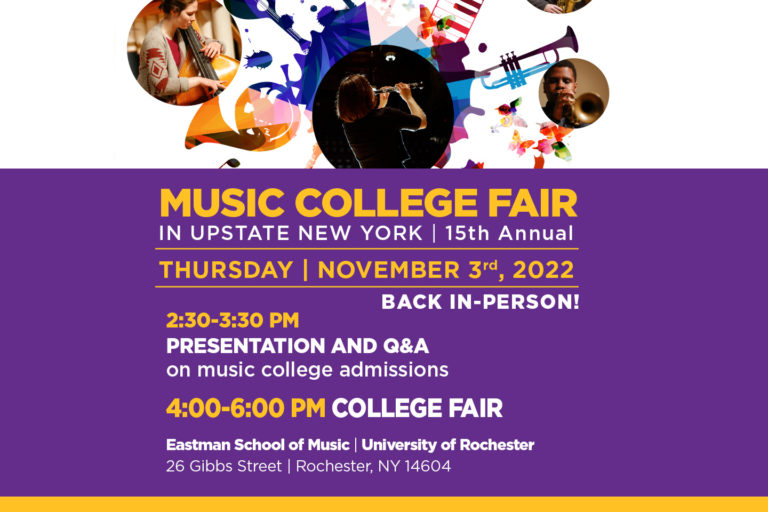 UpstateNewYorkMusicCollegeFair Poster for Upstate New York Music College Fair