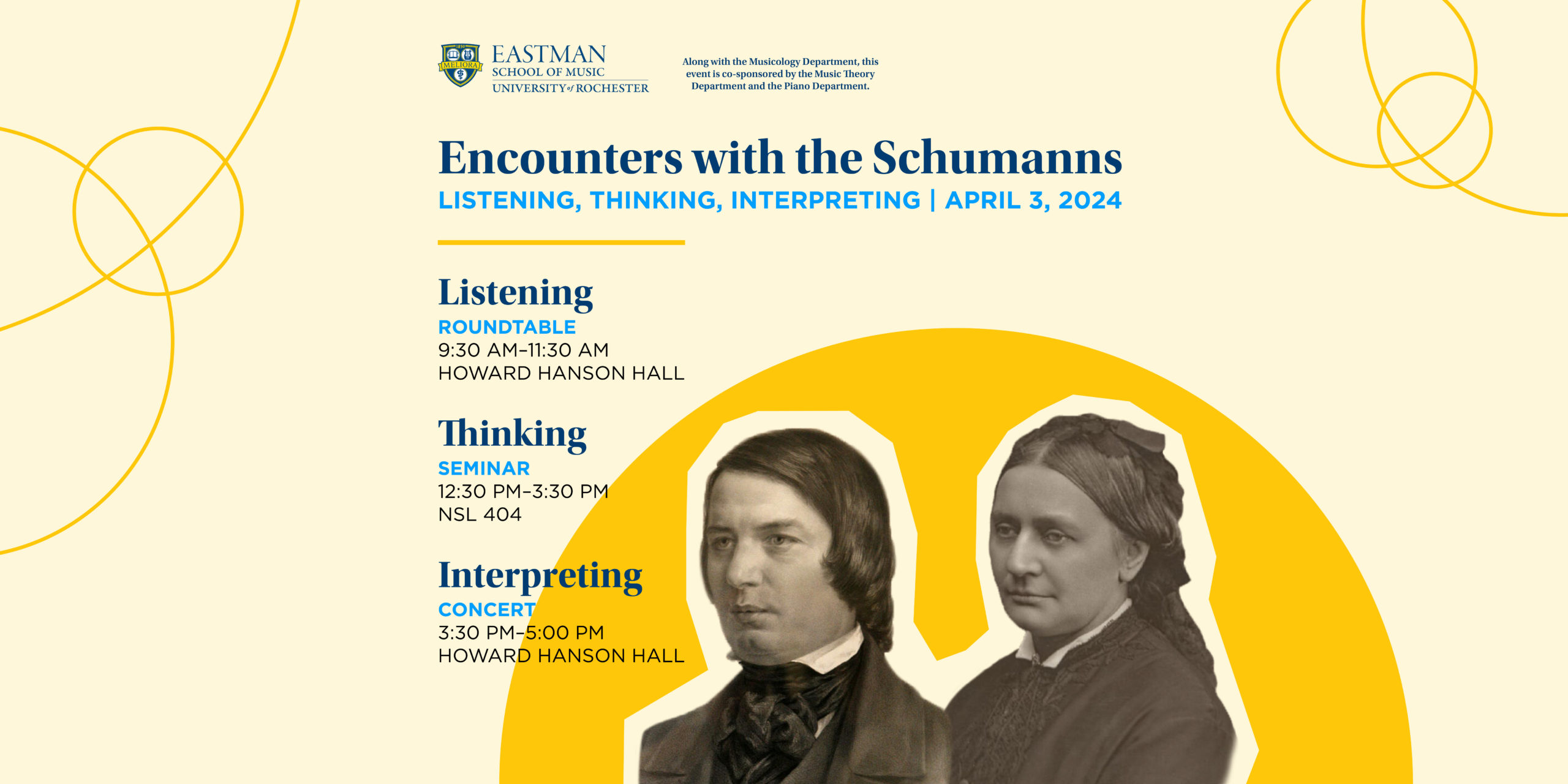 Encounters with the Schumanns event flyer