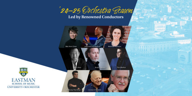 Fall Orchestra Season Guest Conductors graphic