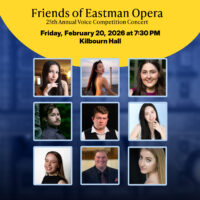 Friends of Eastman Opera Competition Finalists 2026