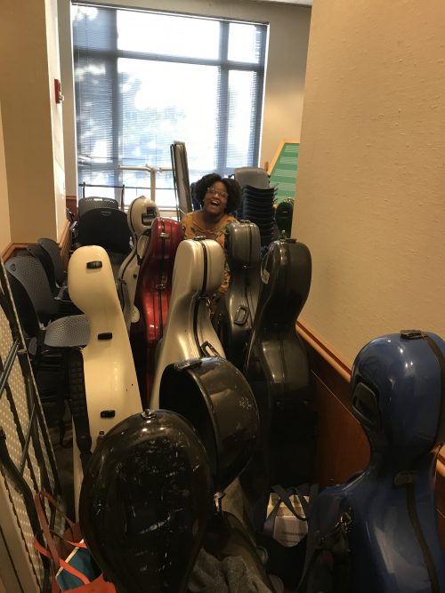 Instrument cases galore! Instrument cases galore!