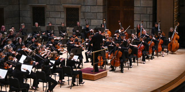 image of orchesra on stage