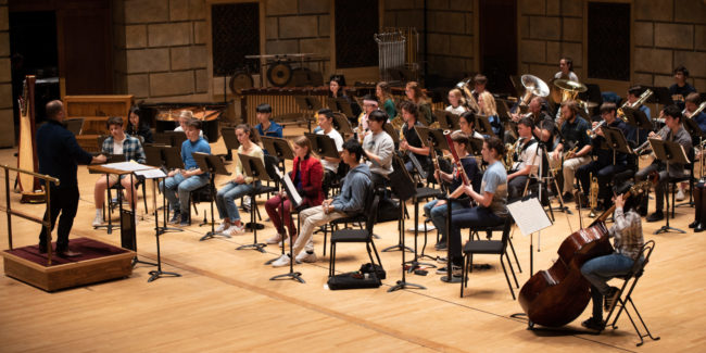 Rehearsal in Kodak Hall