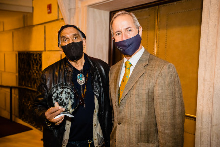 Garth Fagan with Jamal Rossi