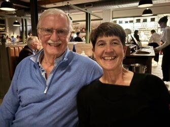 Colleen Conway and her undergraduate advisor, Professor Emeritus Richard Grunow