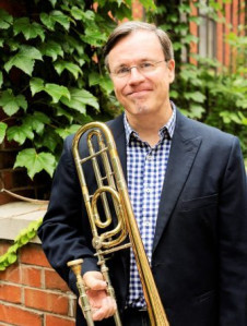Professor of Trombone, Director of the Eastman Brass Guild, and Co-Director of the Eastman Trombone Choir Mark Kellogg. Photo by Gerry Szymanski.