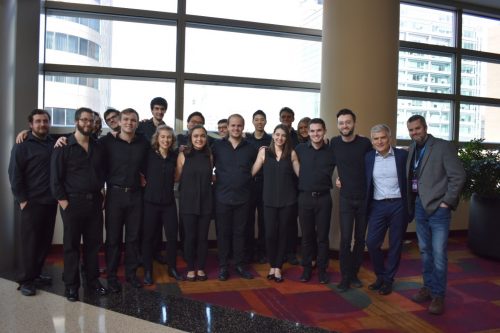 Eastman Percussion Ensemble, along with Kurt Galvan, Matt Curlee, and Professor of Percussion Michael Burritt image 11