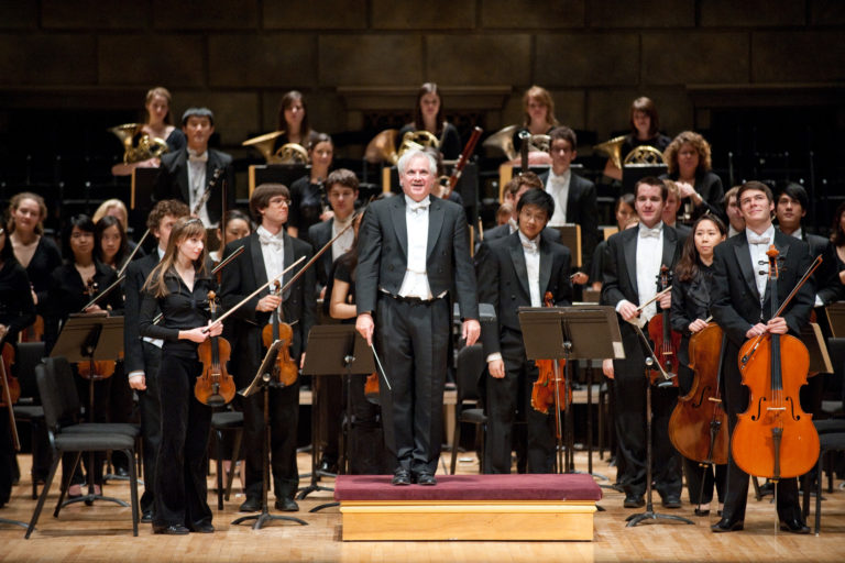 Conductor Neil Varon led the Eastman Philharmonia for the Grand Opening Dedication Concert for the Eastman East Wing.