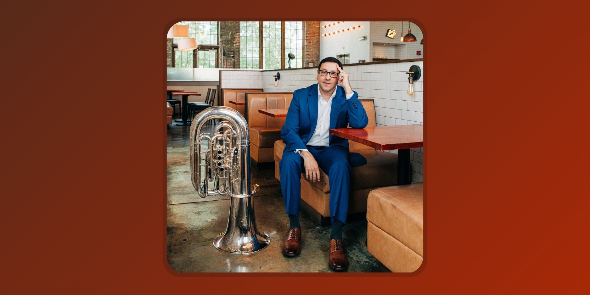 S@E-Tuba_Justin Justin Benavidez with tuba