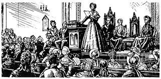 Drawing of Womenβs Rights Convention held in 1848 Drawing of Womenβs Rights Convention held in 1848